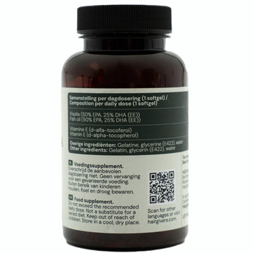 Hairgivers Omega 3 Supplement 1000 mg | 60 Kapseln (EPA/DHA)