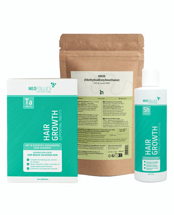 Neofollics Shampoo + Tablets & MSM Pulver
