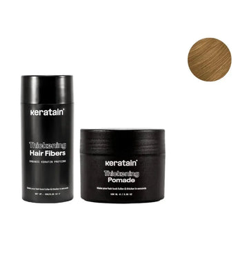 Keratain Pomade + Keratain Streuhaar - Dunkelblond (25 gr) Keratain Pomade + Keratain Streuhaar - Dunkelblond (25 gr) - Hairgivers