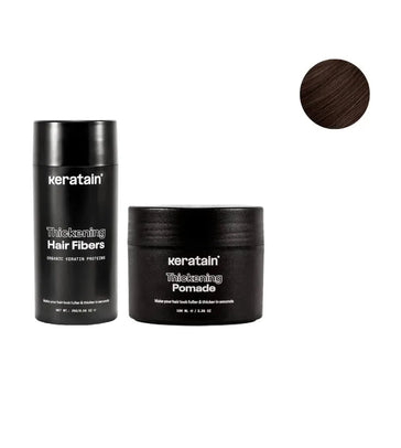 Keratain Pomade + Keratain Streuhaar - Dunkelbraun (25 gr) - Hairgivers