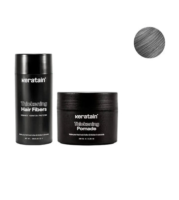 Keratain Pomade + Keratain Streuhaar - Grau (25 gr) - Hairgivers