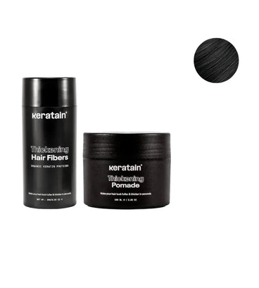Keratain Pomade + Keratain Streuhaar - Schwarz (25 gr) - Hairgivers