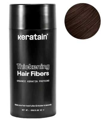 Keratain Streuhaar - Dunkelbraun (25 gr) Keratain Streuhaar - Dunkelbraun (25 gr) - Hairgivers