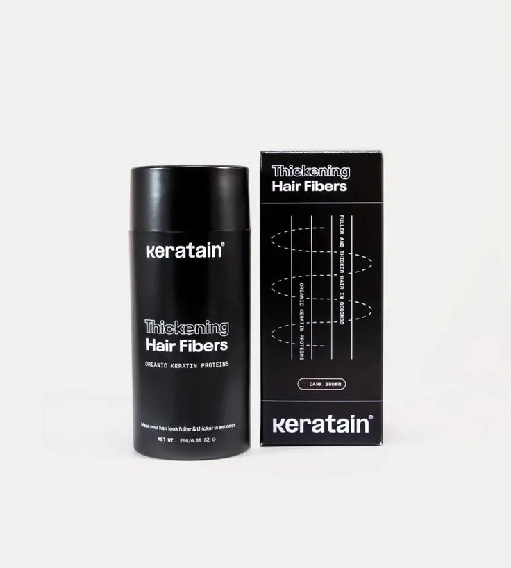 Keratain Streuhaar - Dunkelbraun (25 gr) - Hairgivers