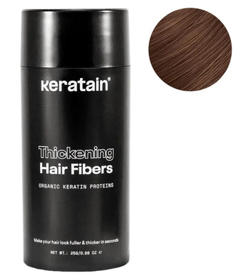 Keratain Streuhaar - Mittlelbraun (25 gr) Keratain Streuhaar - Mittlelbraun (25 gr) - Hairgivers