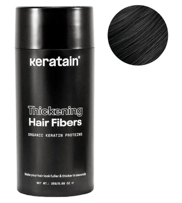 Keratain Streuhaar - Schwarz (25 gr) Keratain Streuhaar - Schwarz (25 gr) - Hairgivers
