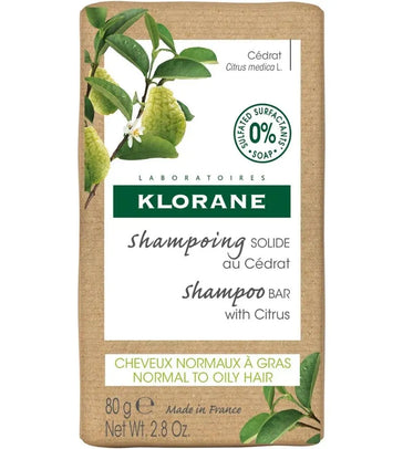 Klorane Shampoo Bar Zedernapfel - fettiges Haar (80 gr) - Hairgivers