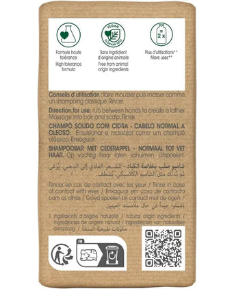 Klorane Shampoo Bar Zedernapfel - fettiges Haar (80 gr) - Hairgivers