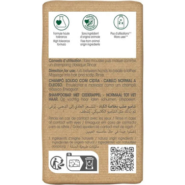 Klorane Shampoo Bar Zedernapfel - fettiges Haar (80 gr) - Hairgivers