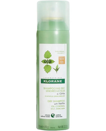 Klorane Trockenshampoo fettiges Haar Brennnessel - dunkles Haar (150 ml) - Hairgivers