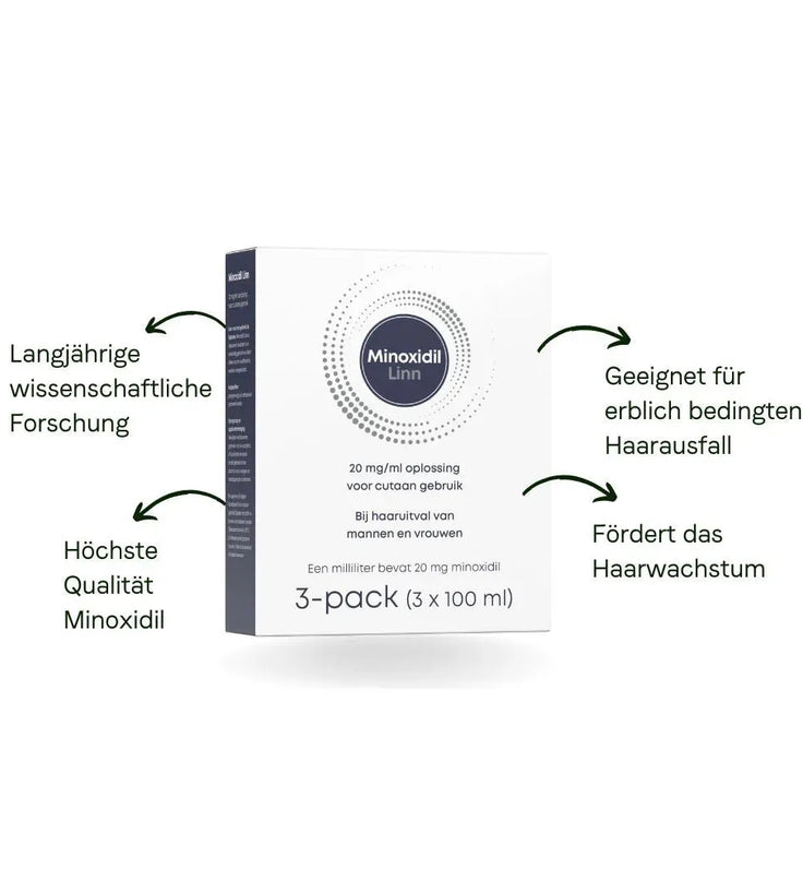 Linn Minoxidil 2% 3-Pack (3x100ml) - Hairgivers