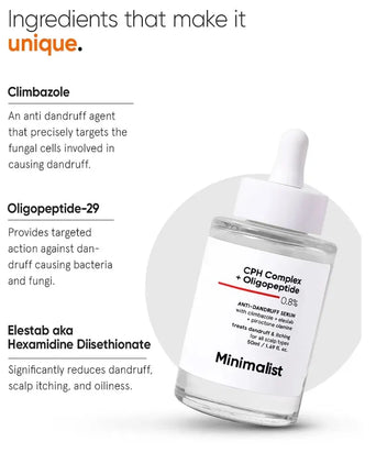 Minimalist CPH Complex + Oligopeptide 0.8% Anti-Schuppen Kopfhaut Serum - Hairgivers