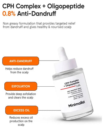 Minimalist CPH Complex + Oligopeptide 0.8% Anti-Schuppen Kopfhaut Serum - Hairgivers