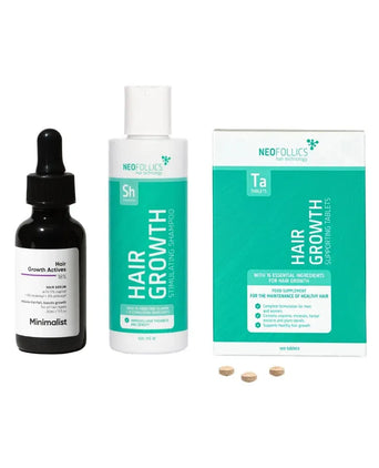 Minimalist Haarausfall Serum + Neofollics Shampoo & Tabletten - Hairgivers