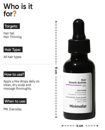 Minimalist Hair Density Serum 18% Haarausfall Serum (3-Pack) - Hairgivers