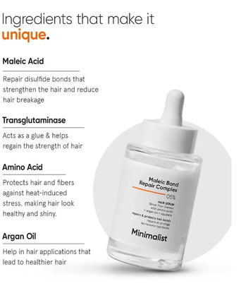 Minimalist Maleic Bond Repair Complex 05% Ceramid Serum - Hairgivers