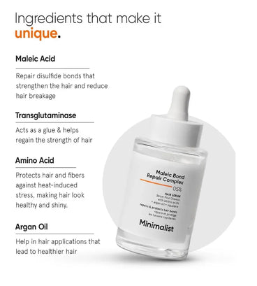 Minimalist Maleic Bond Repair Complex 05% Ceramid Serum - Hairgivers