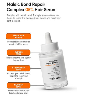 Minimalist Maleic Bond Repair Complex 05% Ceramid Serum - Hairgivers