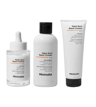 Minimalist Maleic Bond Shampoo + Haarmaske + Haarserum Minimalist Maleic Bond Repair Complex Behandlung - Hairgivers