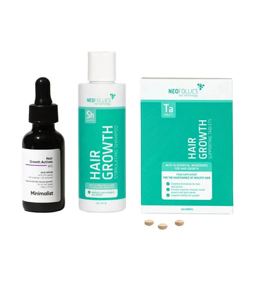 Minimalist Haarausfall Serum + Neofollics Shampoo & Tabletten