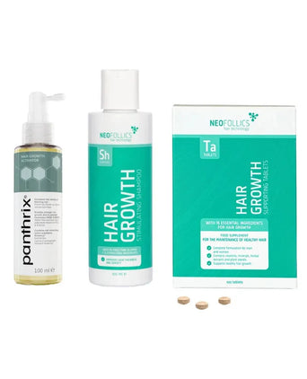 Panthrix Haarausfall Serum + Neofollics Shampoo & Tabletten - Hairgivers