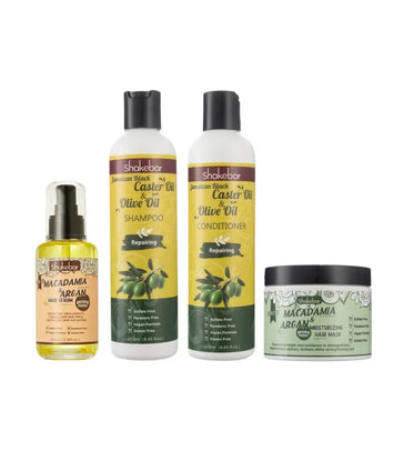 Shakebar Repair Shampoo + Conditioner & Moisturizing Haarserum + Haarmaske Shakebar Repair & Moisturizing Behandlung - Hairgivers