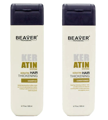 Beaver Keratin Shampoo + Conditioner (200 ml) Beaver Keratin Shampoo + Conditioner (200 ml) - Hairgivers