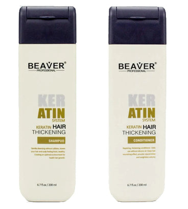 Beaver Keratin Shampoo + Conditioner (200 ml) - Hairgivers