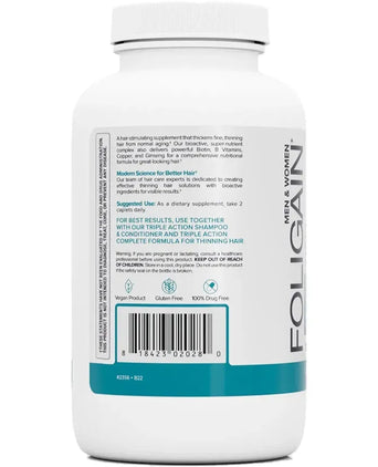 Foligain Haarwuchs-Kapseln (120 Kapseln) - Hairgivers